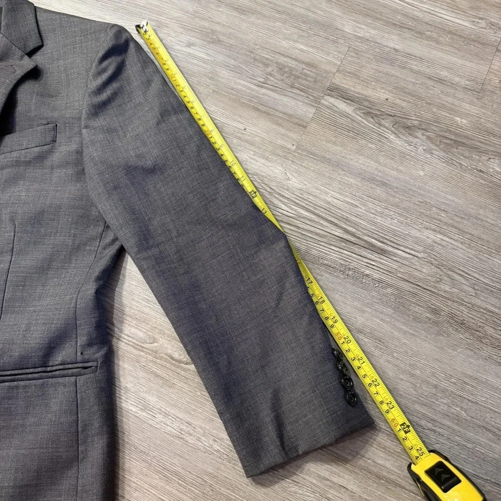 J Crew Men's 38S Thompson‎ 100% Wool Gray Blazer Suit Jacket